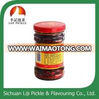 Chinese original taste fermented blank bean with chili oil, black bean sauce in bottle